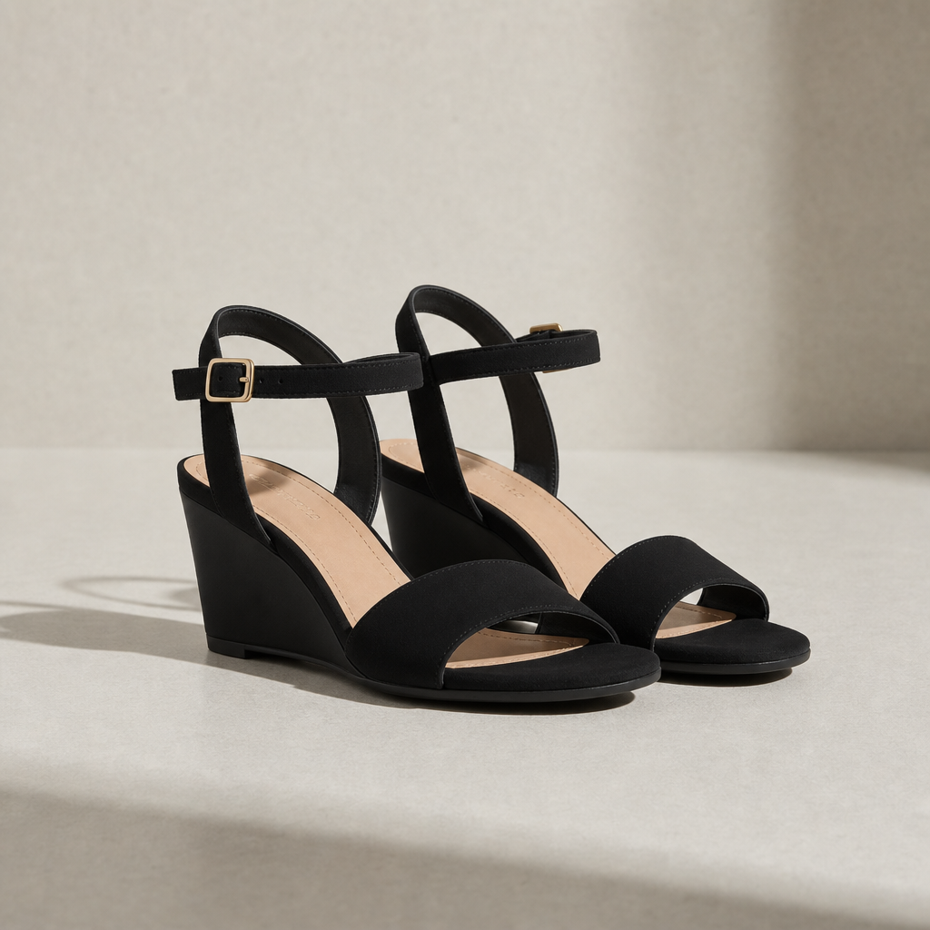 Volterra Wedge Ankle Strap Sandals