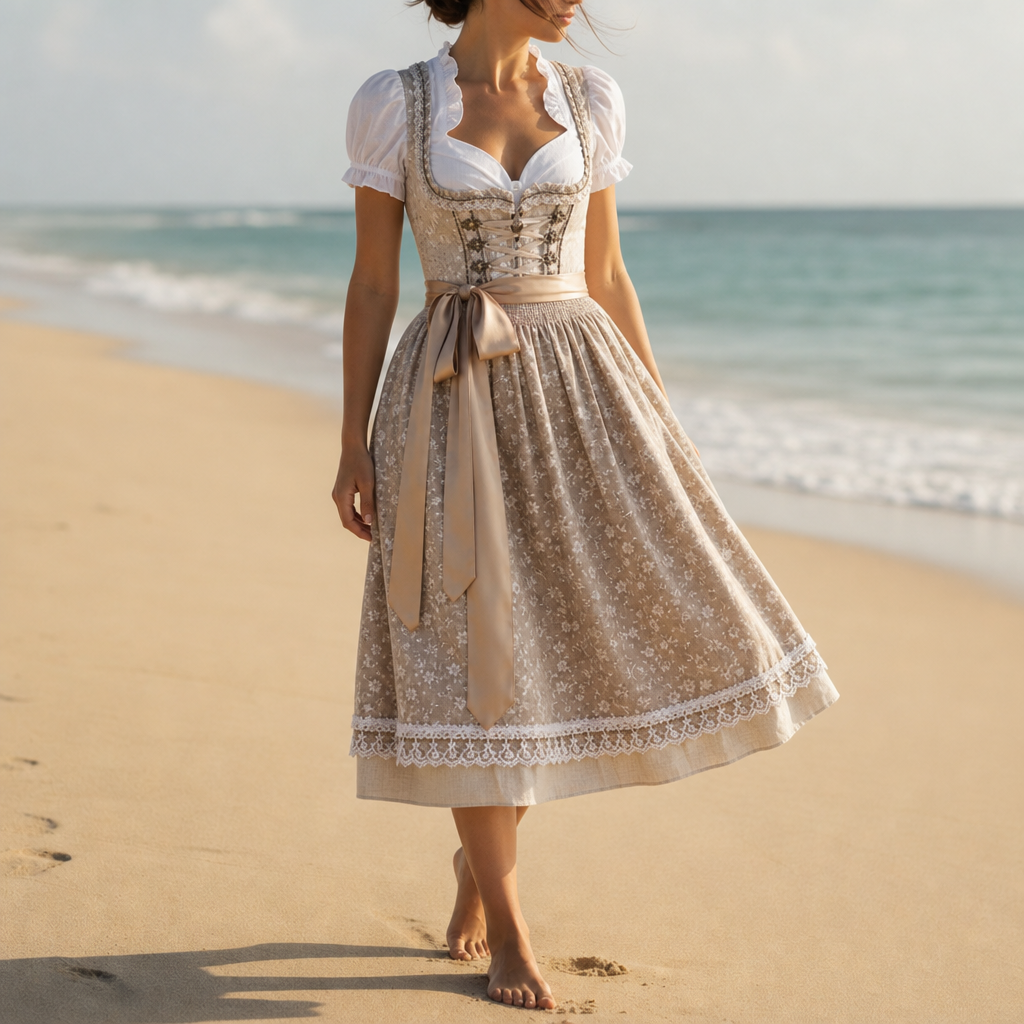 Spoleto Lace-Up Corset Dirndl Dress