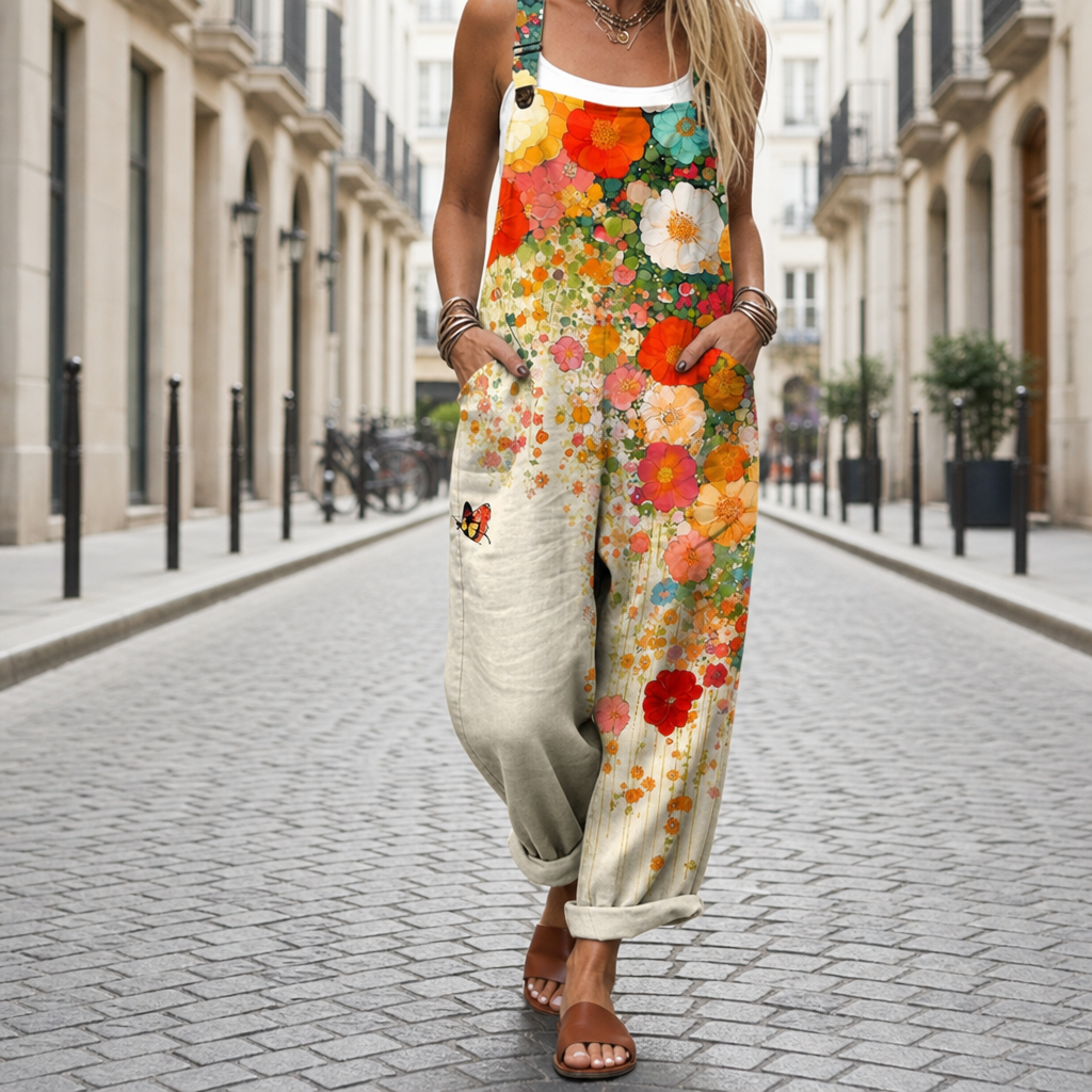 Grasse Floral Wide Leg Jumpsuit
