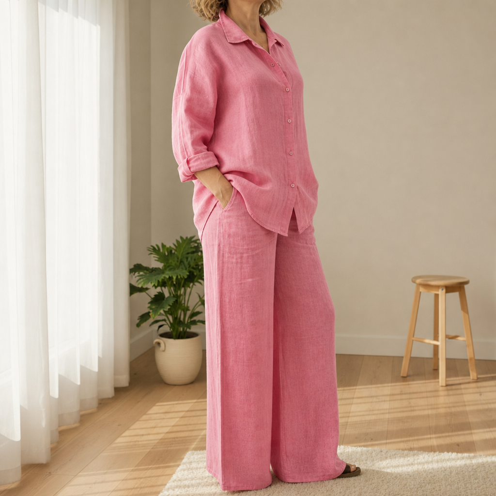 Comillas Linen Two-Piece Set