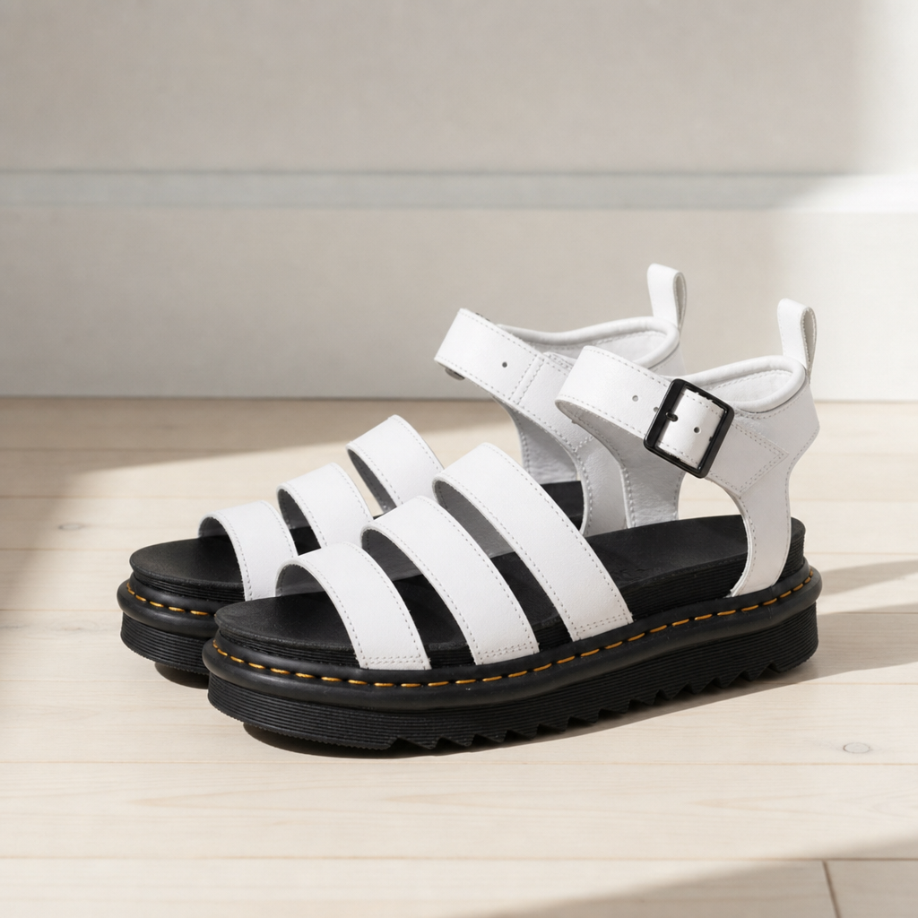 Aix Platform Triple-Strap Sandals