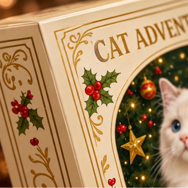 Mistletoe Meow – 24 Cat Acrylic Christmas Ornaments