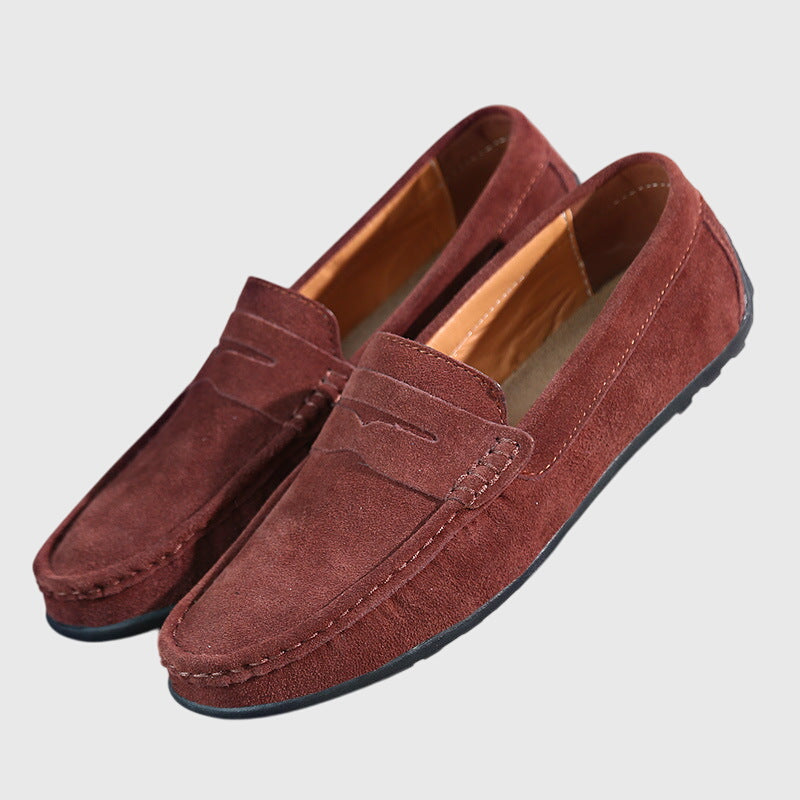 Unisex Classic Loafers, Penny Strap, Moc Toe, Slip-On