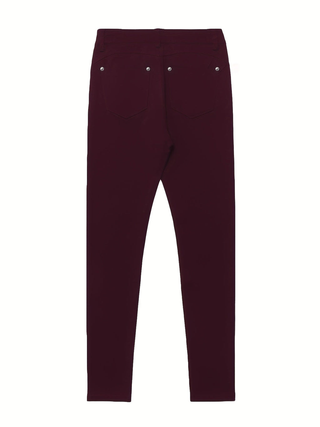 Women's High-Waist Skinny Jeans with Five-Pocket Design