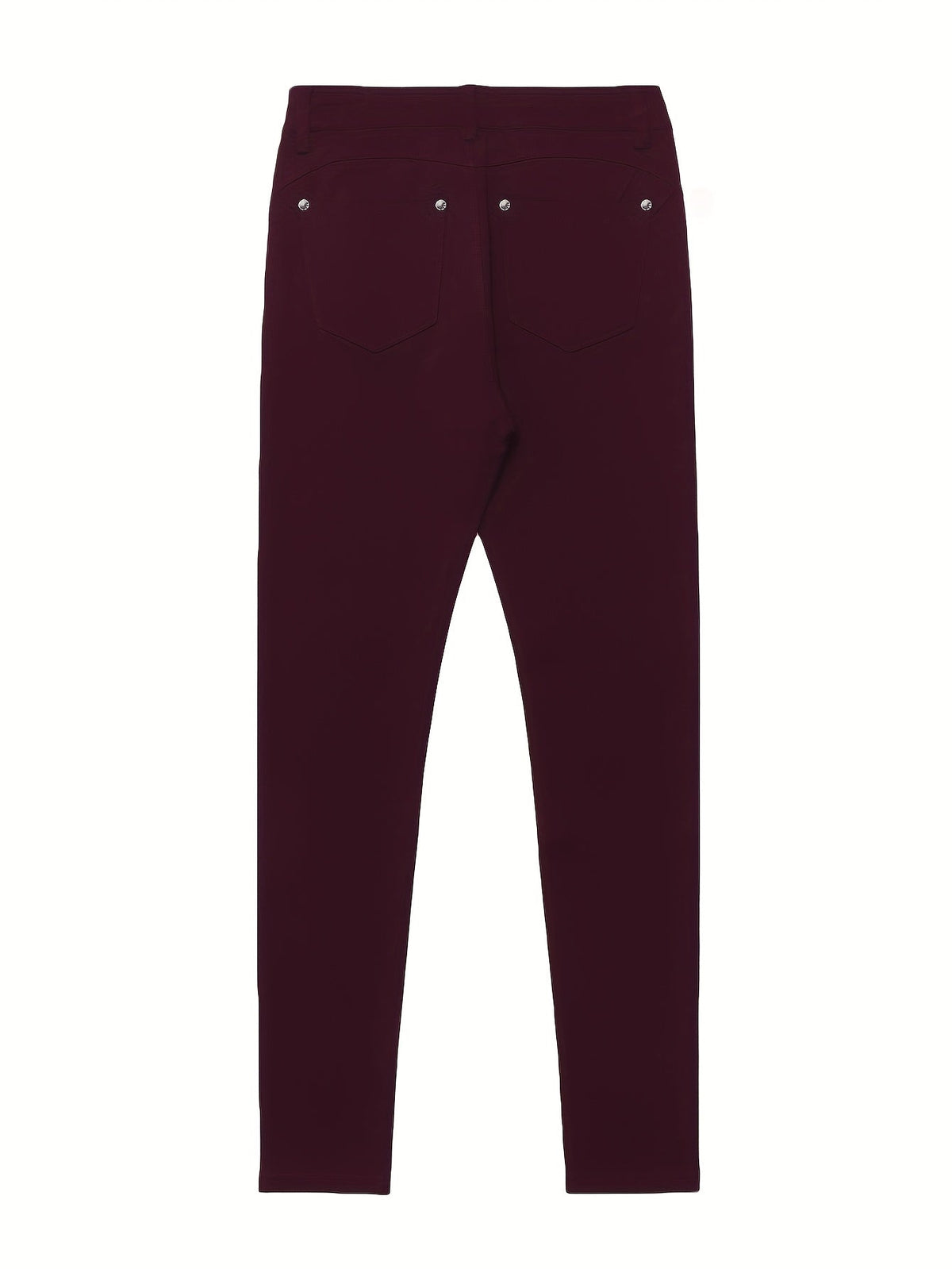 Women's High-Waist Skinny Jeans with Five-Pocket Design
