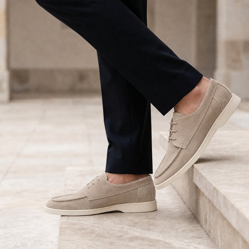 Cartagena Suede Lace-Up Derby Loafers