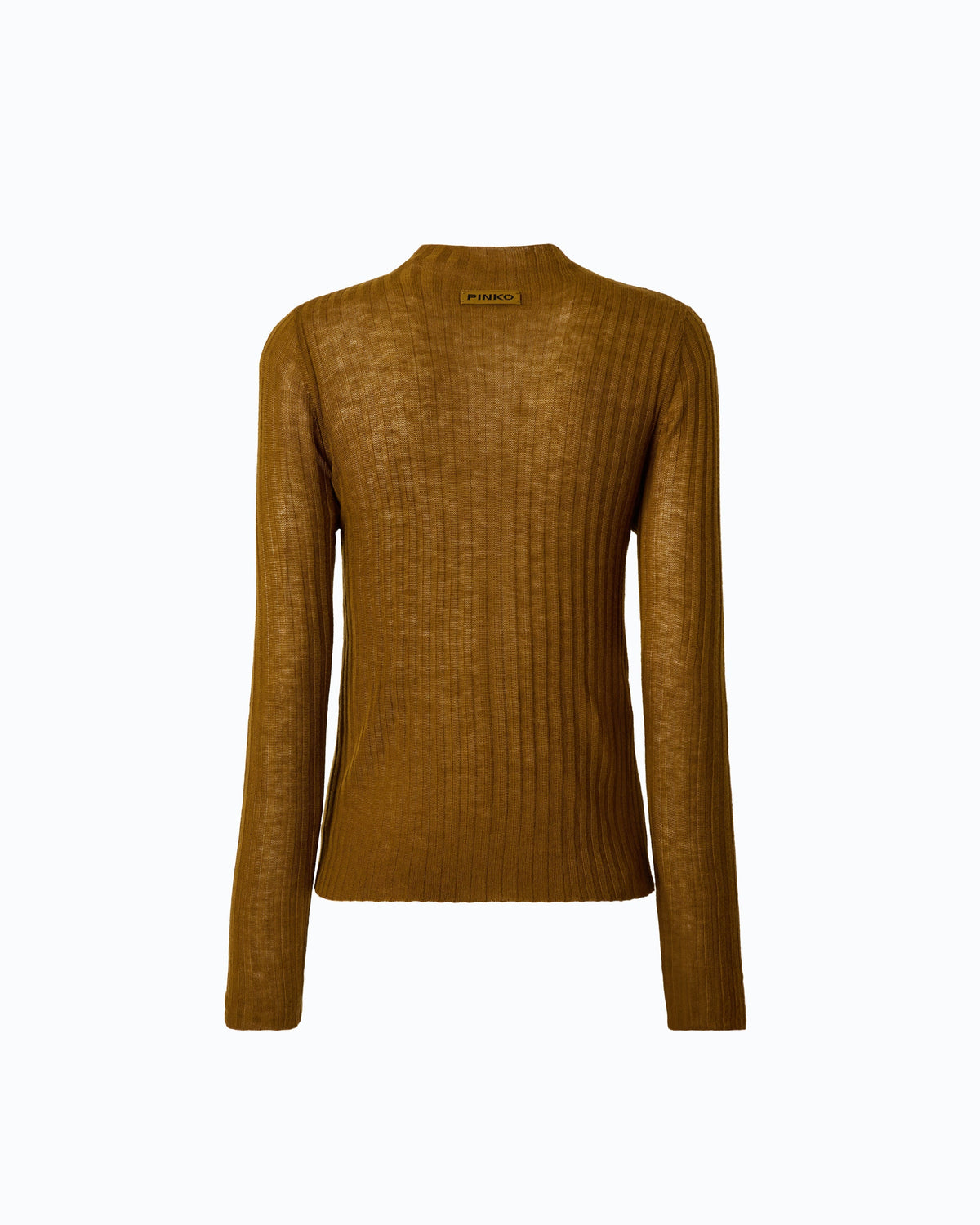 Women's Ribbed Crew Neck Sweater, Fitted, Long Sleeves