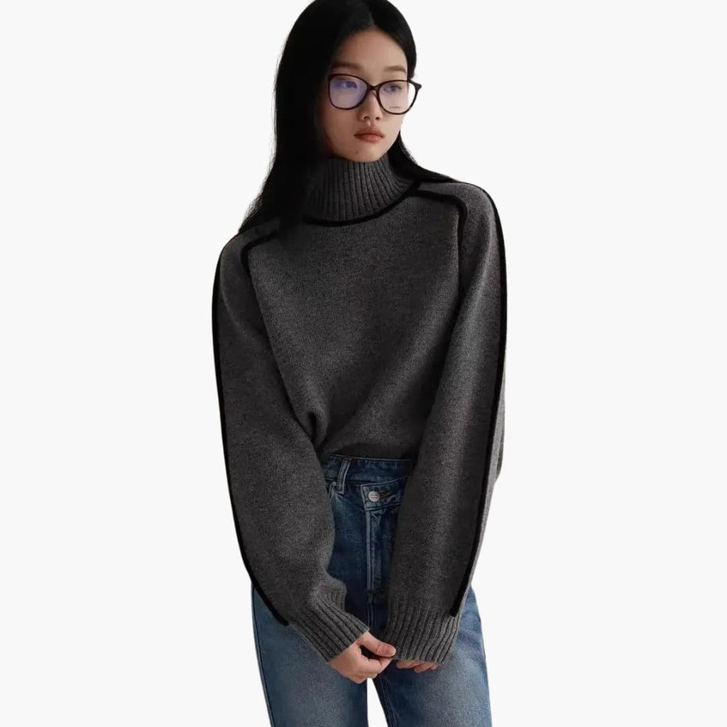 Women’s Turtleneck Sweater with Long Sleeves and Cosy