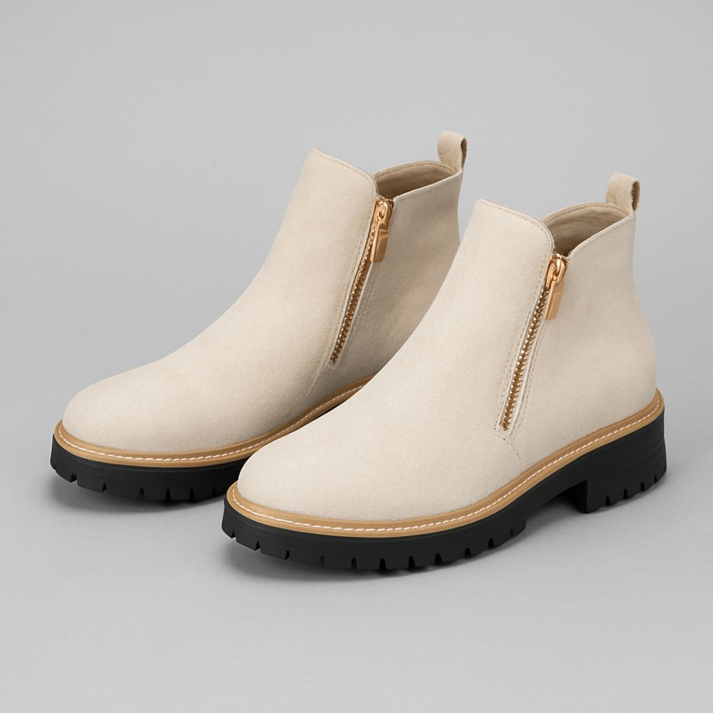 Women's Orthopedic Boots with Side Zip and Cushioned Insole