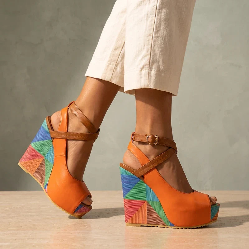 Fleur Arch Support Wedge Sandals