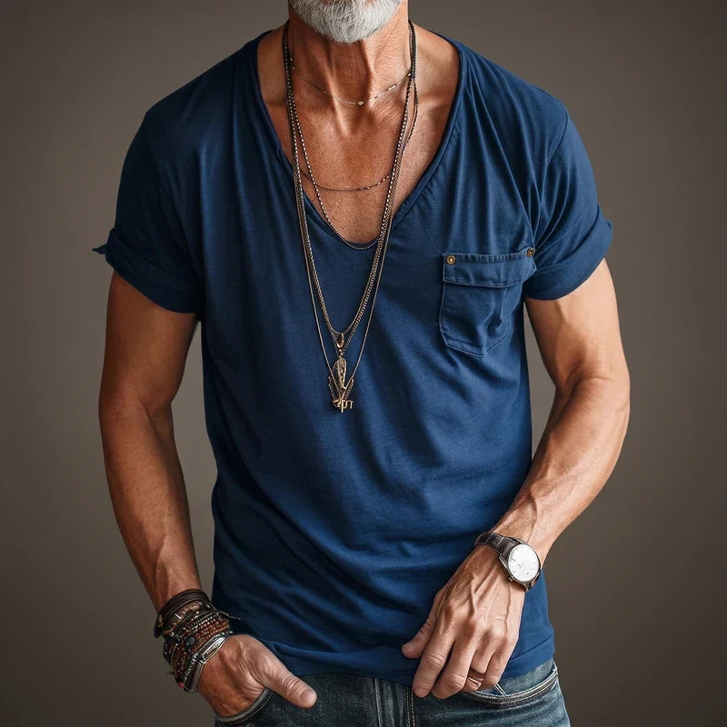 Ellsworth Combed Cotton V-Neck Tee