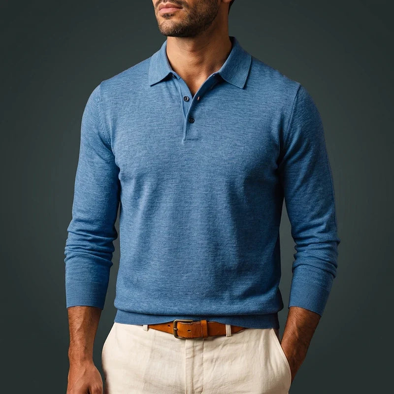 Lambert Merino Long Sleeve Polo