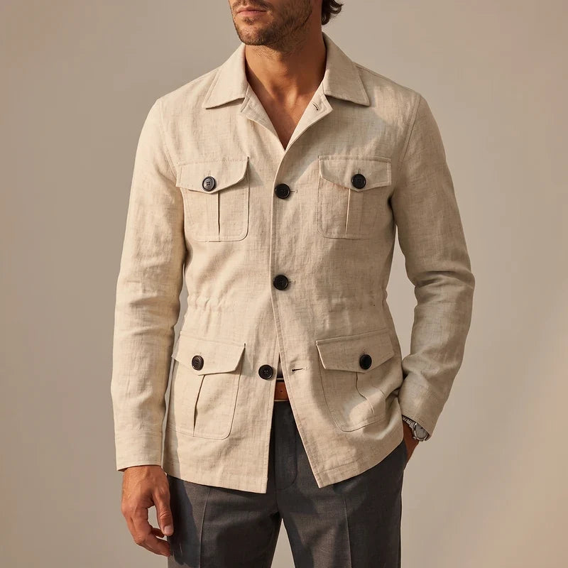 Fairfax Linen Safari Jacket