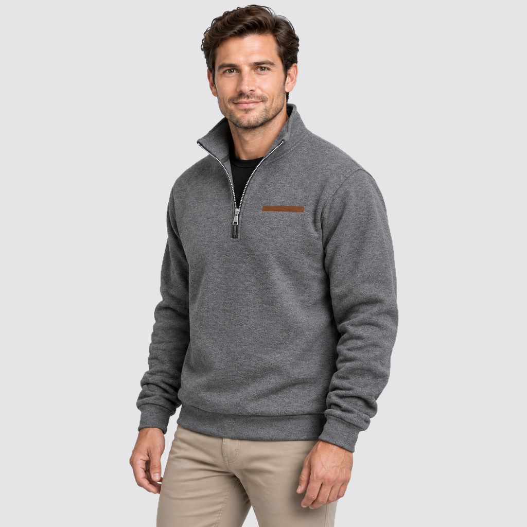 Montarello Men’s Fleece Quarter Zip Sweatshirt Outdoor