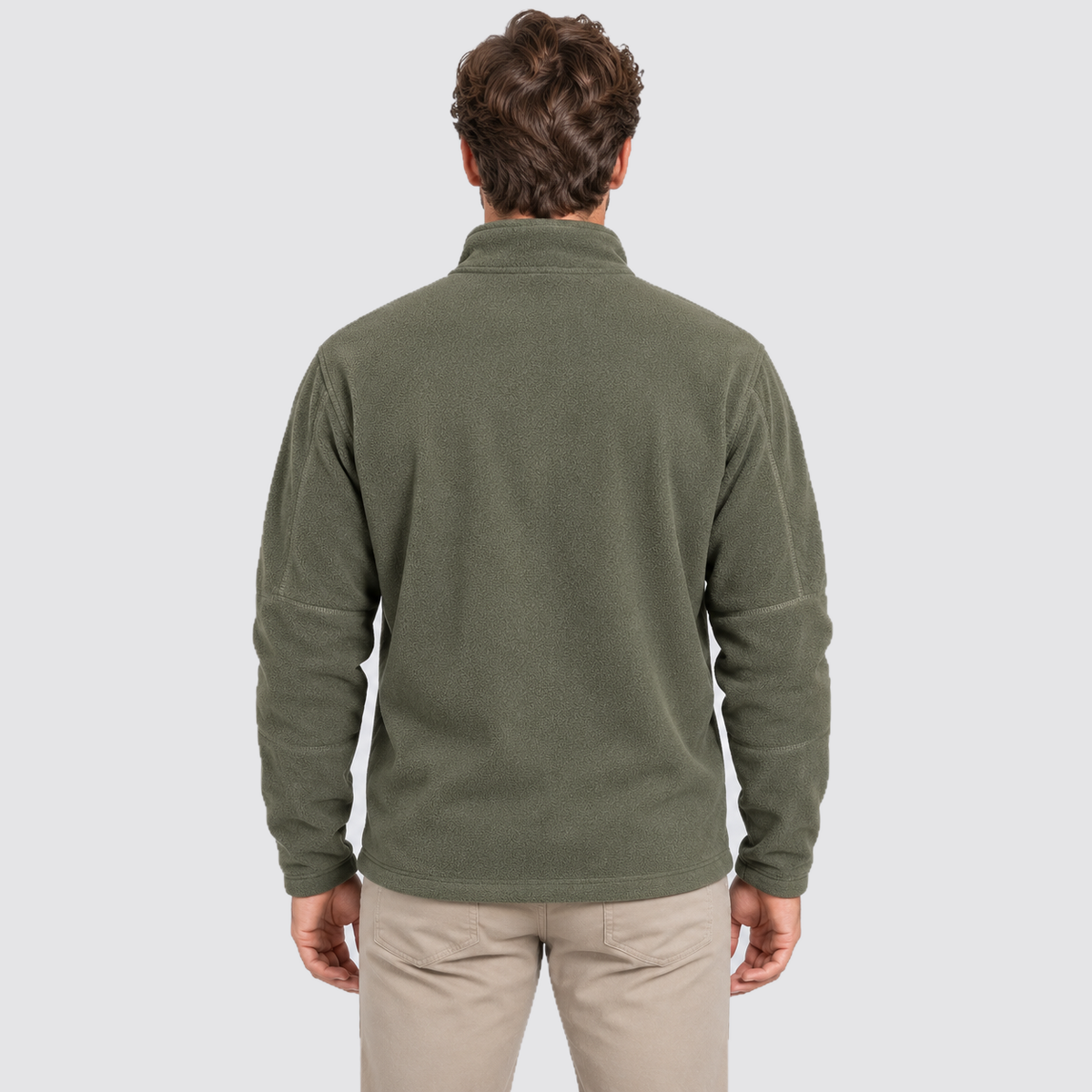 Montarello Men’s Fleece Half Zip Sweatshirt Stand Collar