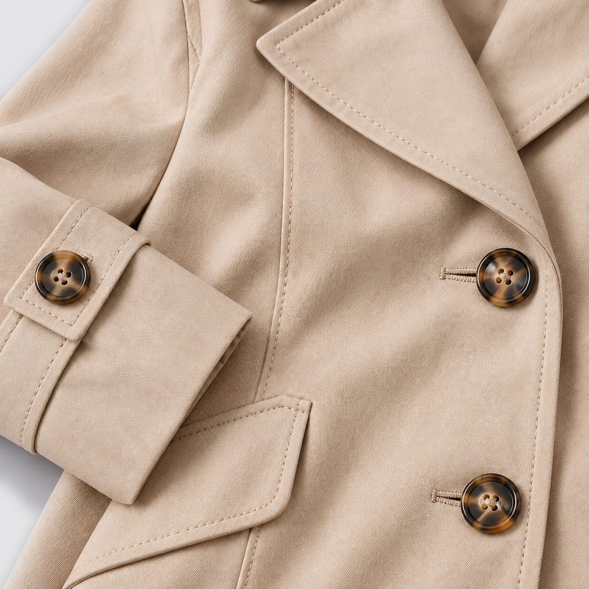 Montarello Women’s Trench Coat Single Breasted Tailored