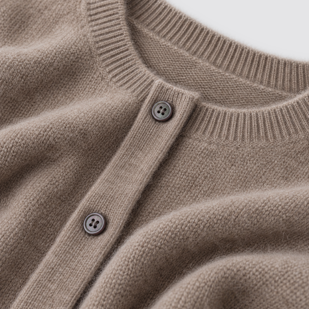 Montarello Women’s Cardigan Round Neck Button Front Knit