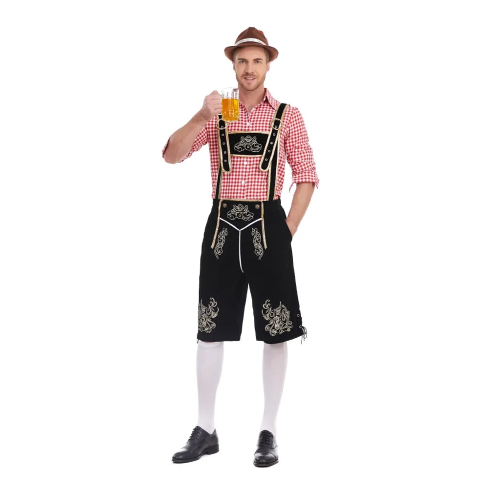 Halloween's Traditional Men's Lederhosen Costume | 3-Piece Set