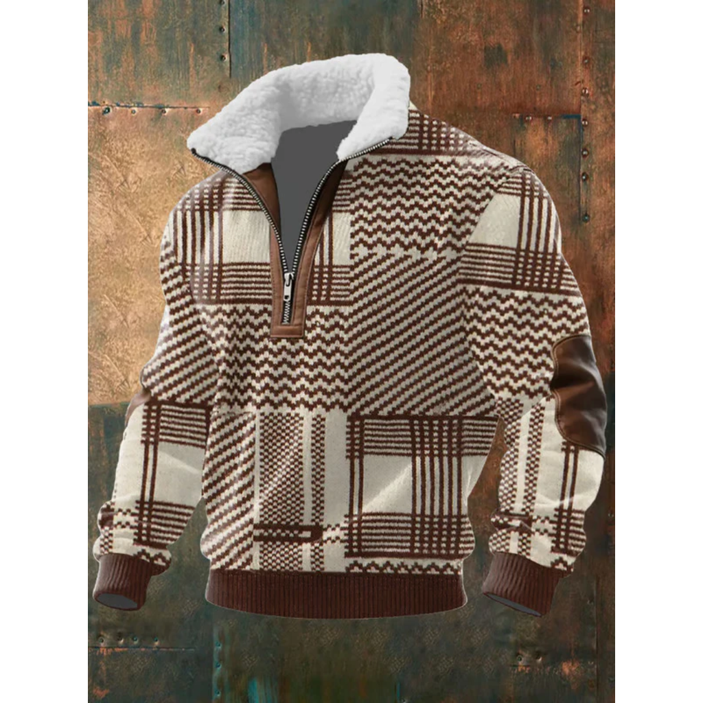 HIGH COLLAR FLEECE SWEATER