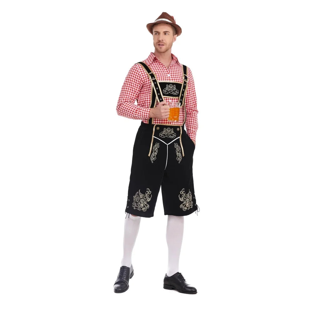 Halloween's Traditional Men's Lederhosen Costume | 3-Piece Set