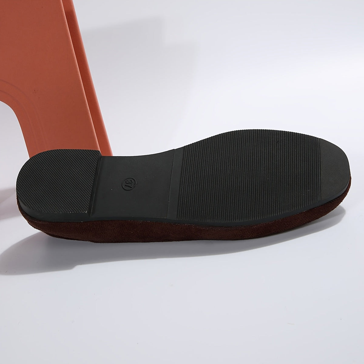Women's Flat Shoes with Plain Toe and Slip-On Design