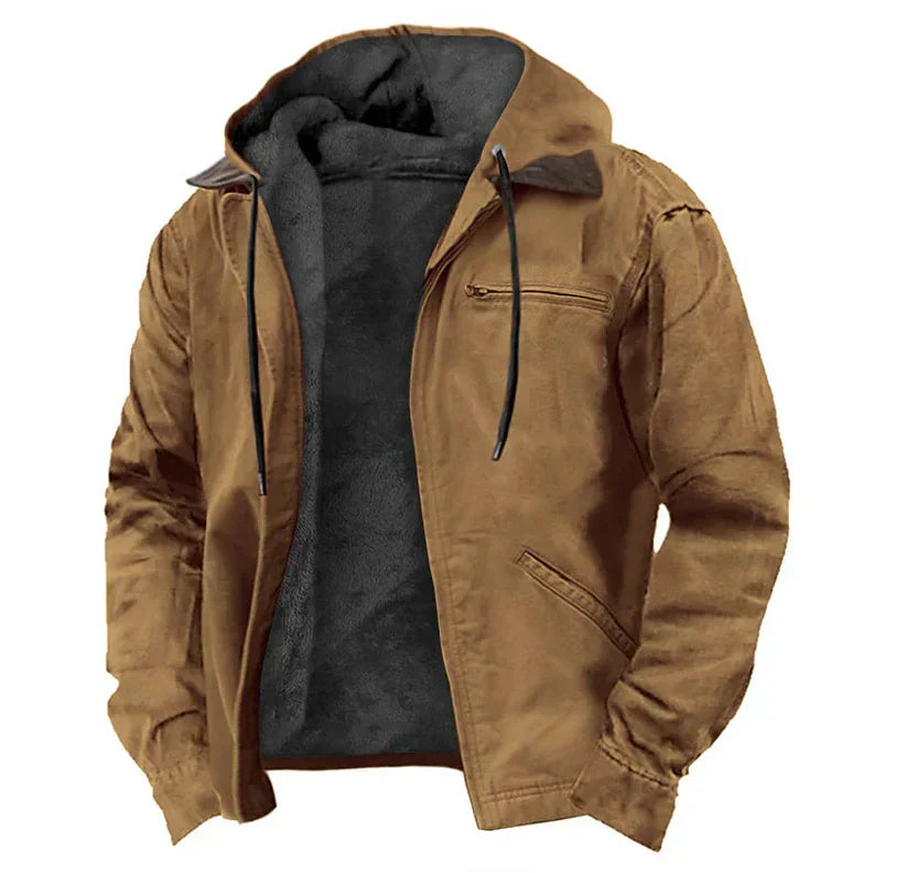MEN'S AUTUMN HOODED JACKET