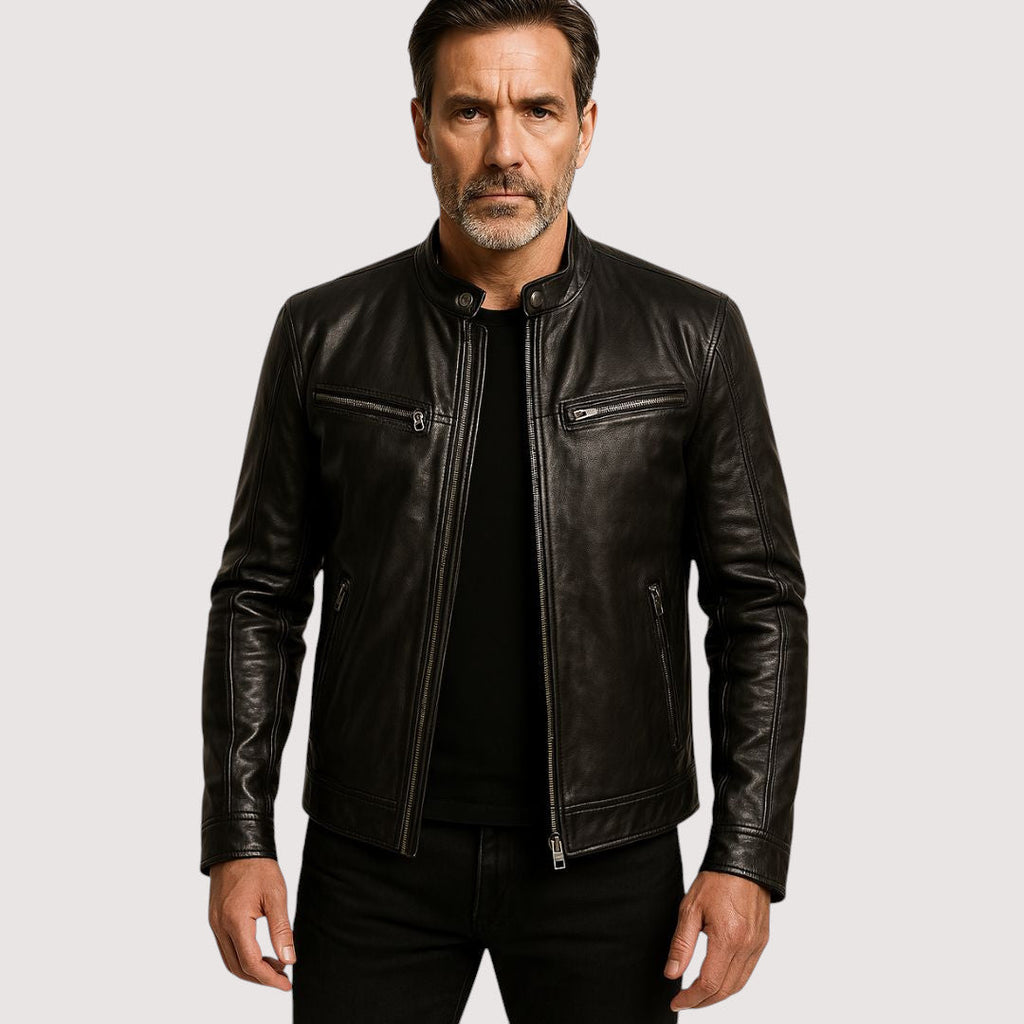 ELEGANT LEATHER JACKET FOR MEN