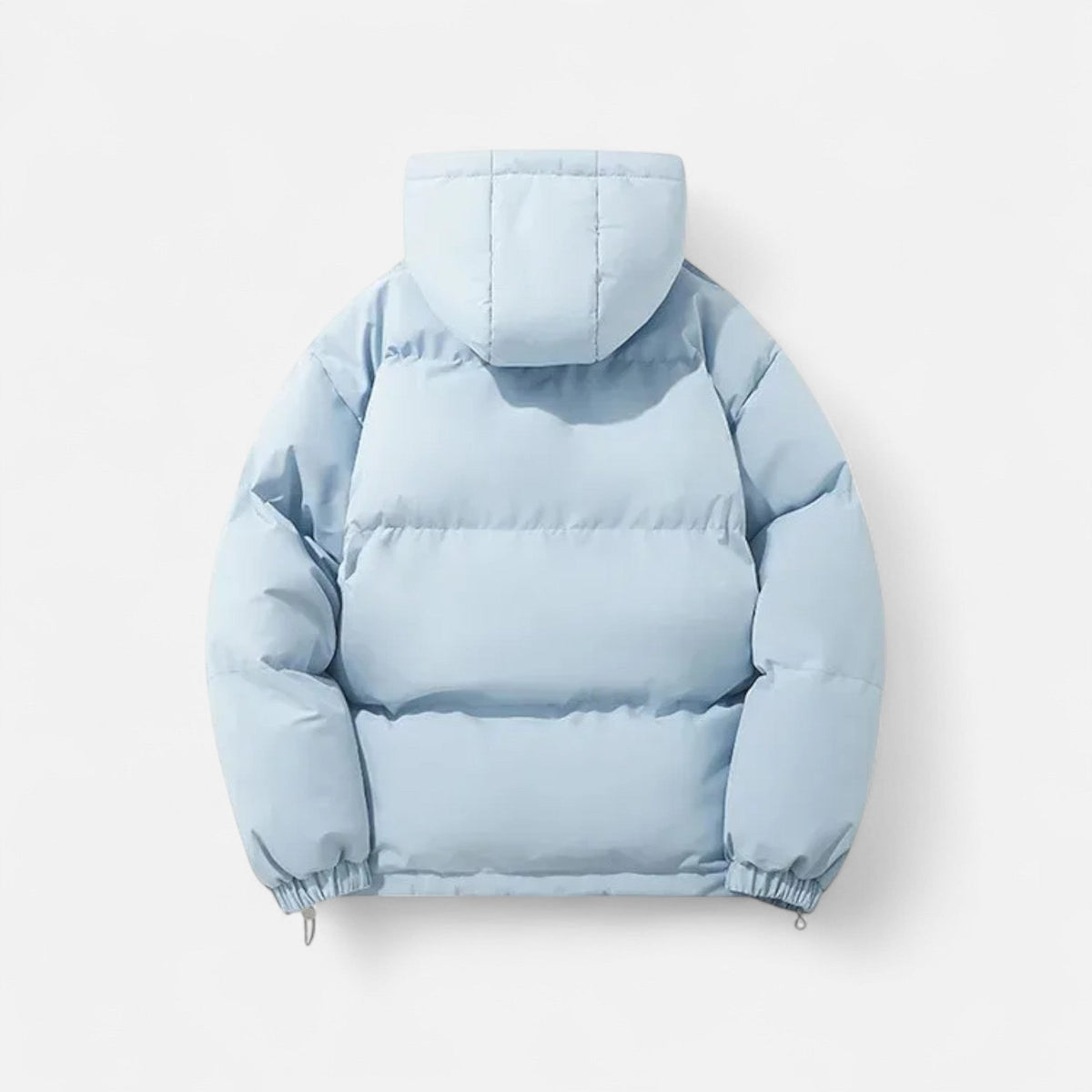 Unisex Hooded Quilted Puffer Jacket, Long Sleeves