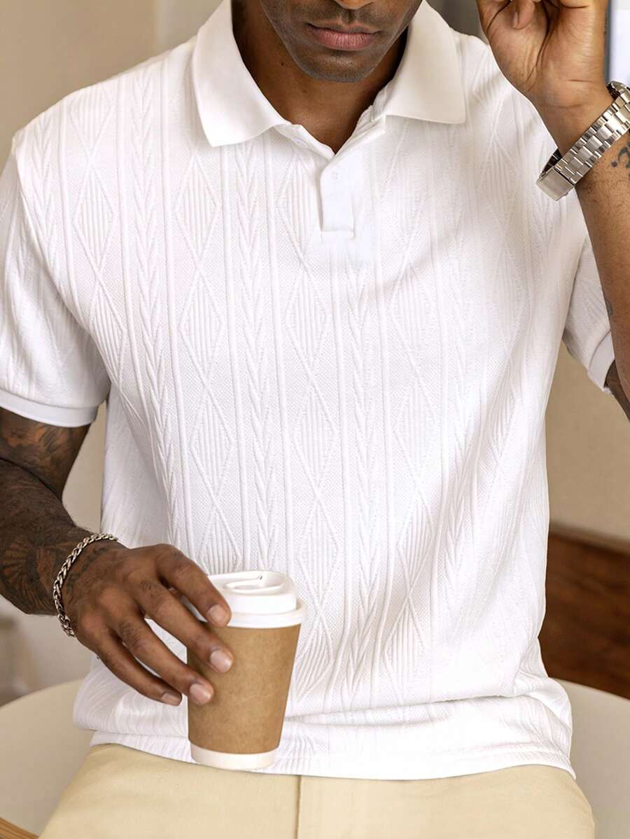 CASUAL SUMMER POLO WITH BUTTONS
