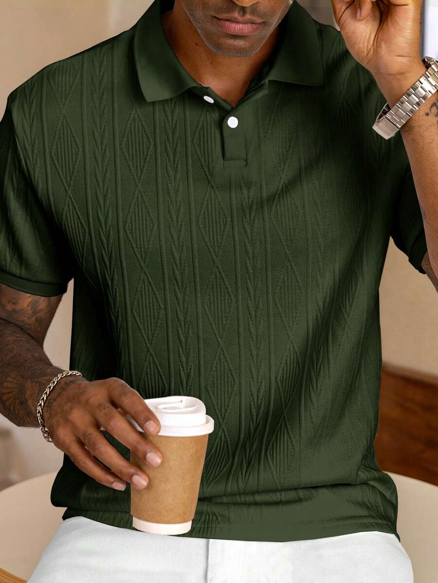 CASUAL SUMMER POLO WITH BUTTONS