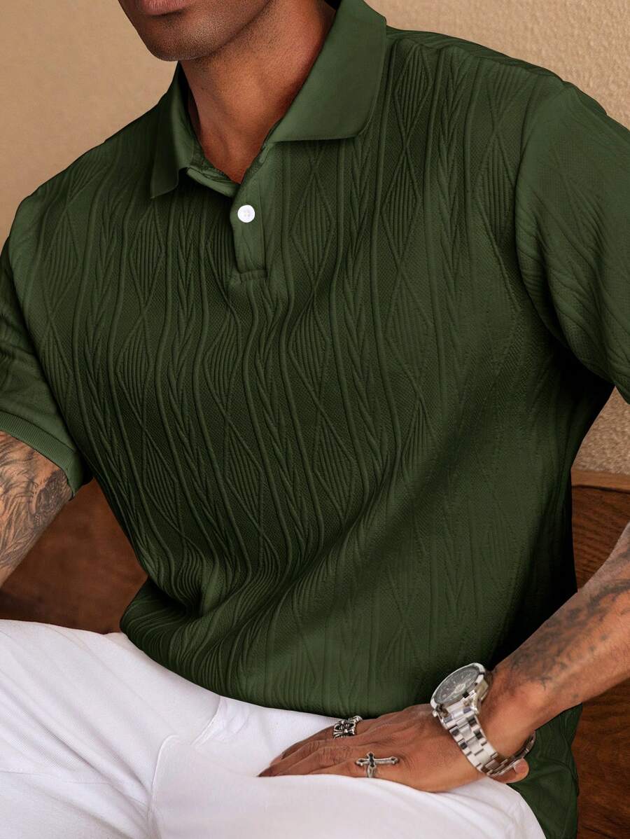 CASUAL SUMMER POLO WITH BUTTONS