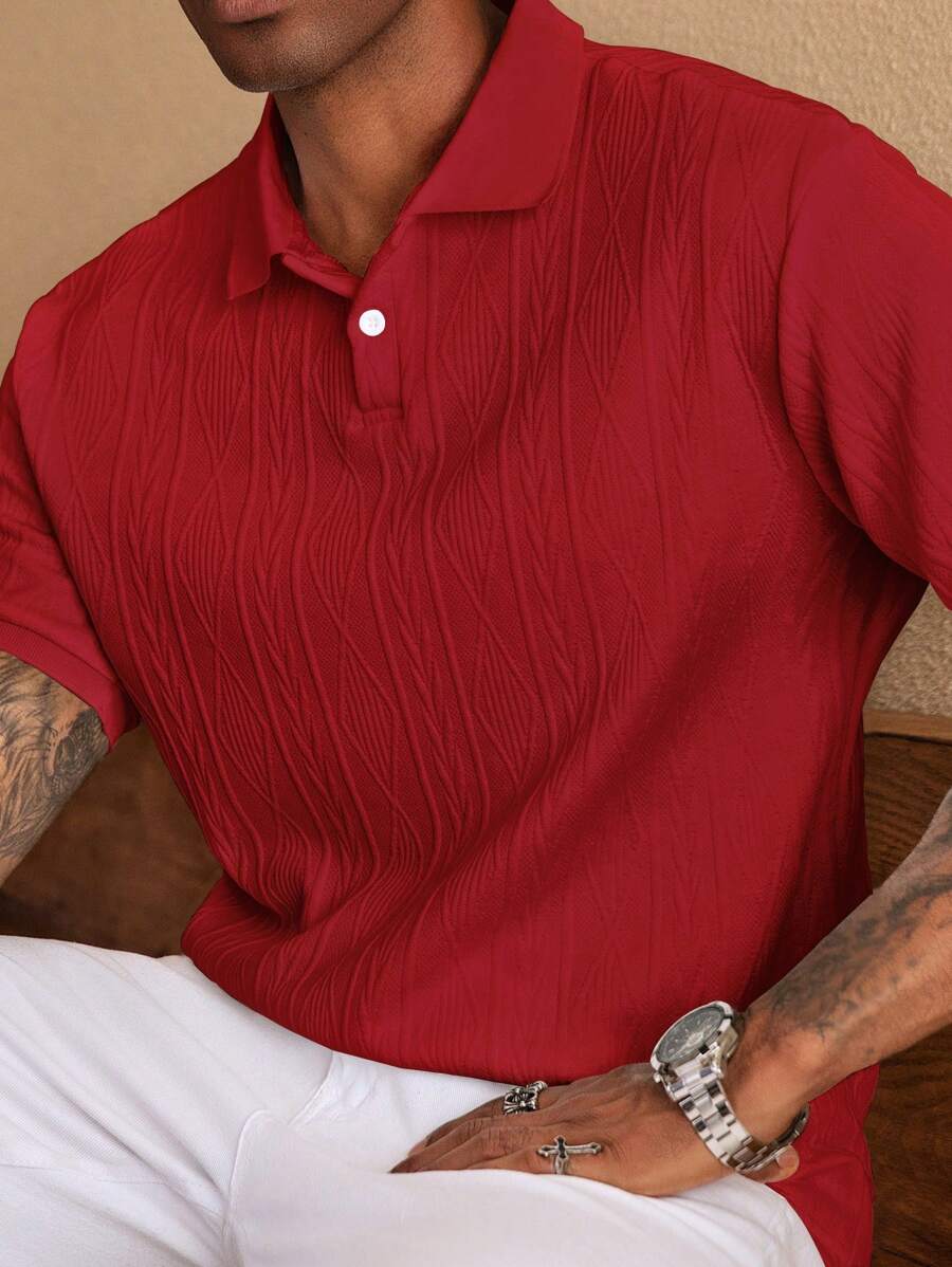 CASUAL SUMMER POLO WITH BUTTONS
