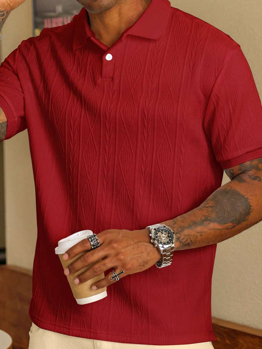 CASUAL SUMMER POLO WITH BUTTONS