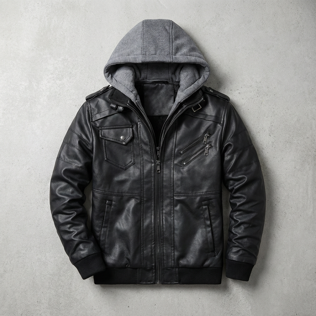 The Madrid Leather Biker Jacket