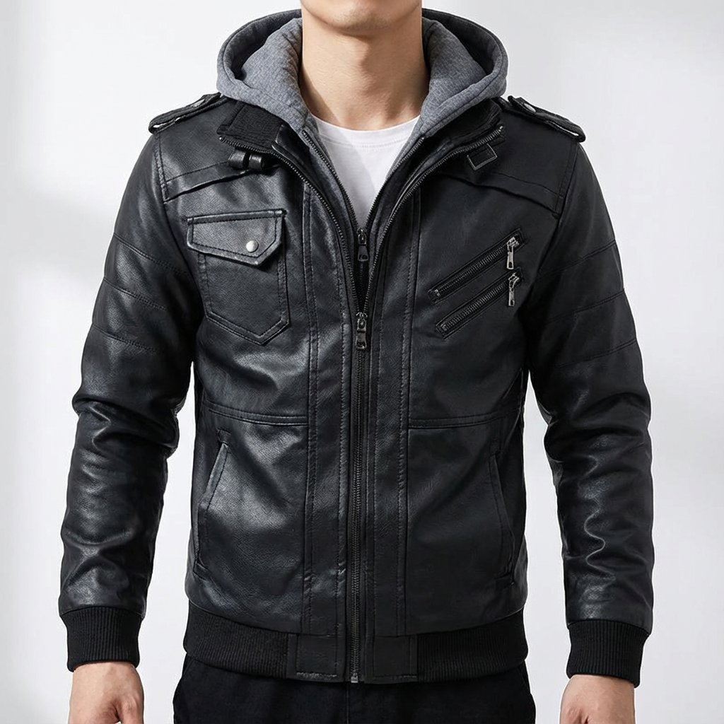 Madrid Leather Biker Jacket