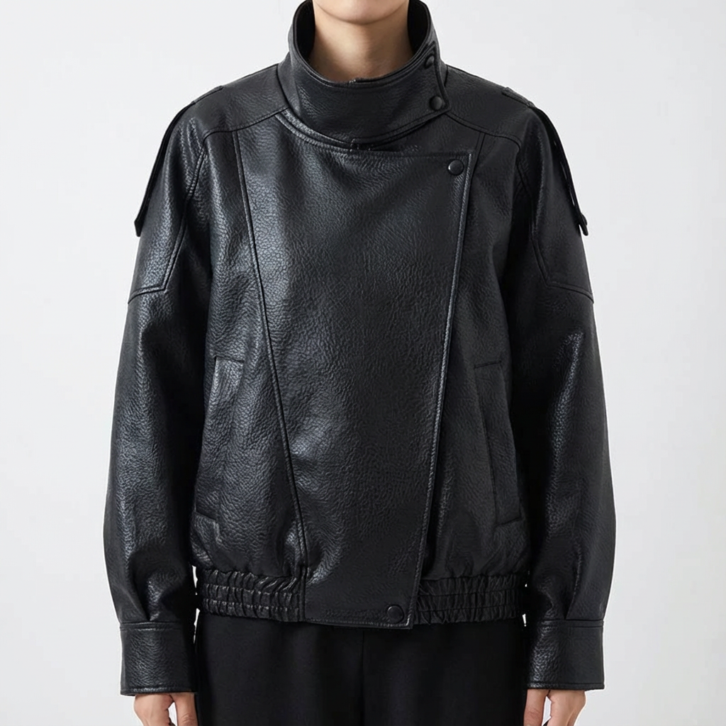 Milan Pebble Leather Jacket