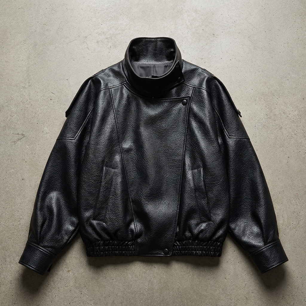 The Milan Pebble Leather Jacket