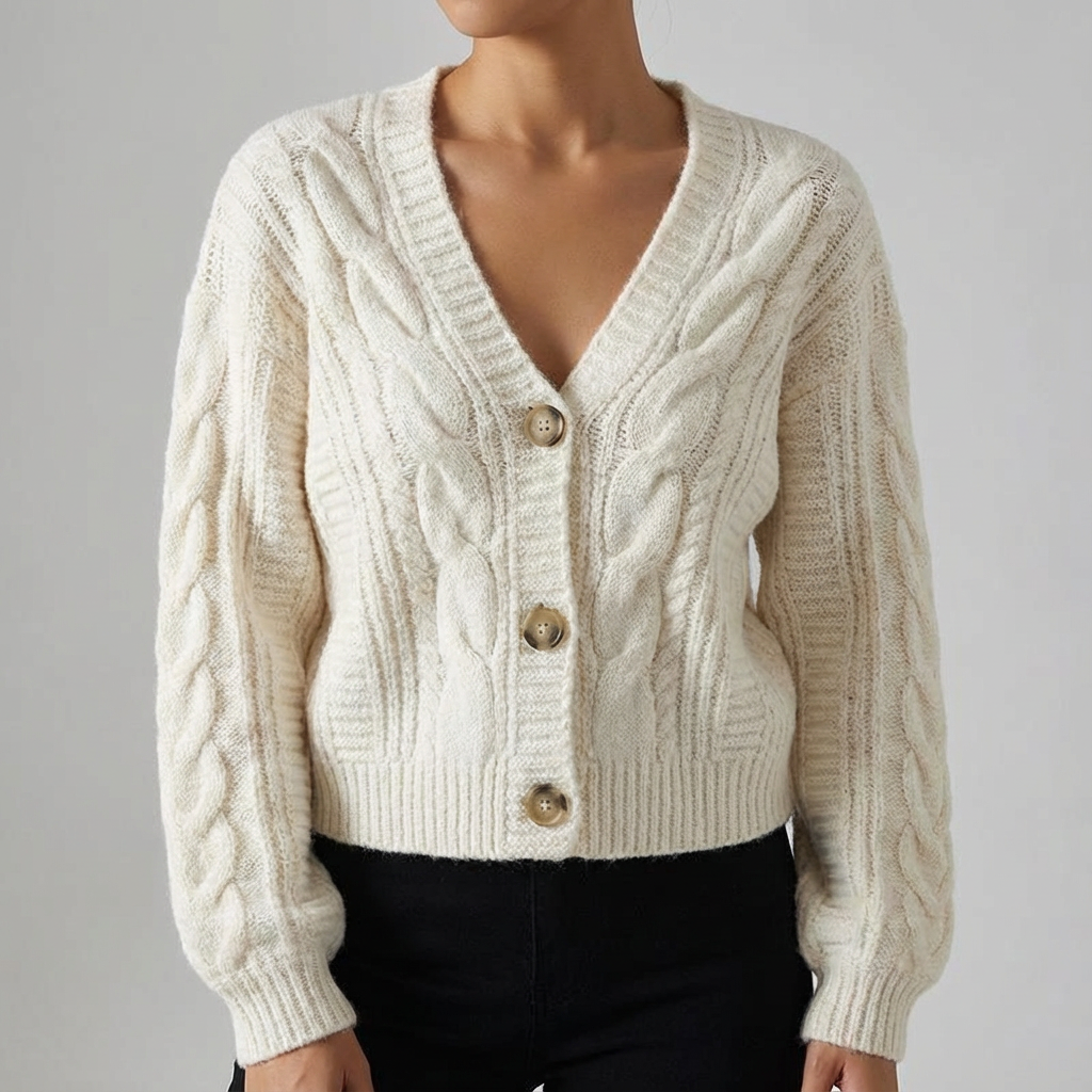 Florence Merino Wool Knit Cardigan