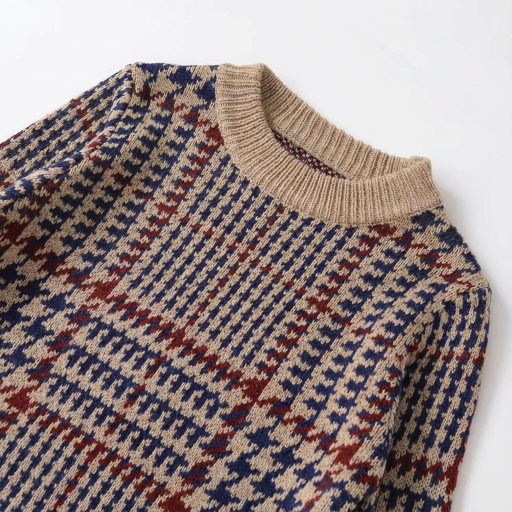 Serafina Houndstooth Sweater