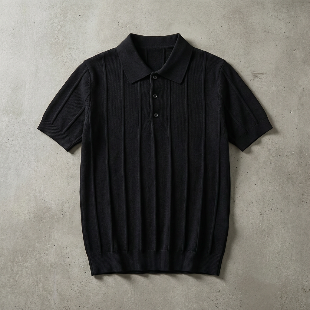 Velluto Ribbed Knit Polo