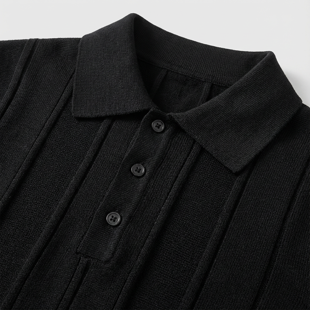 Velluto Ribbed Knit Polo