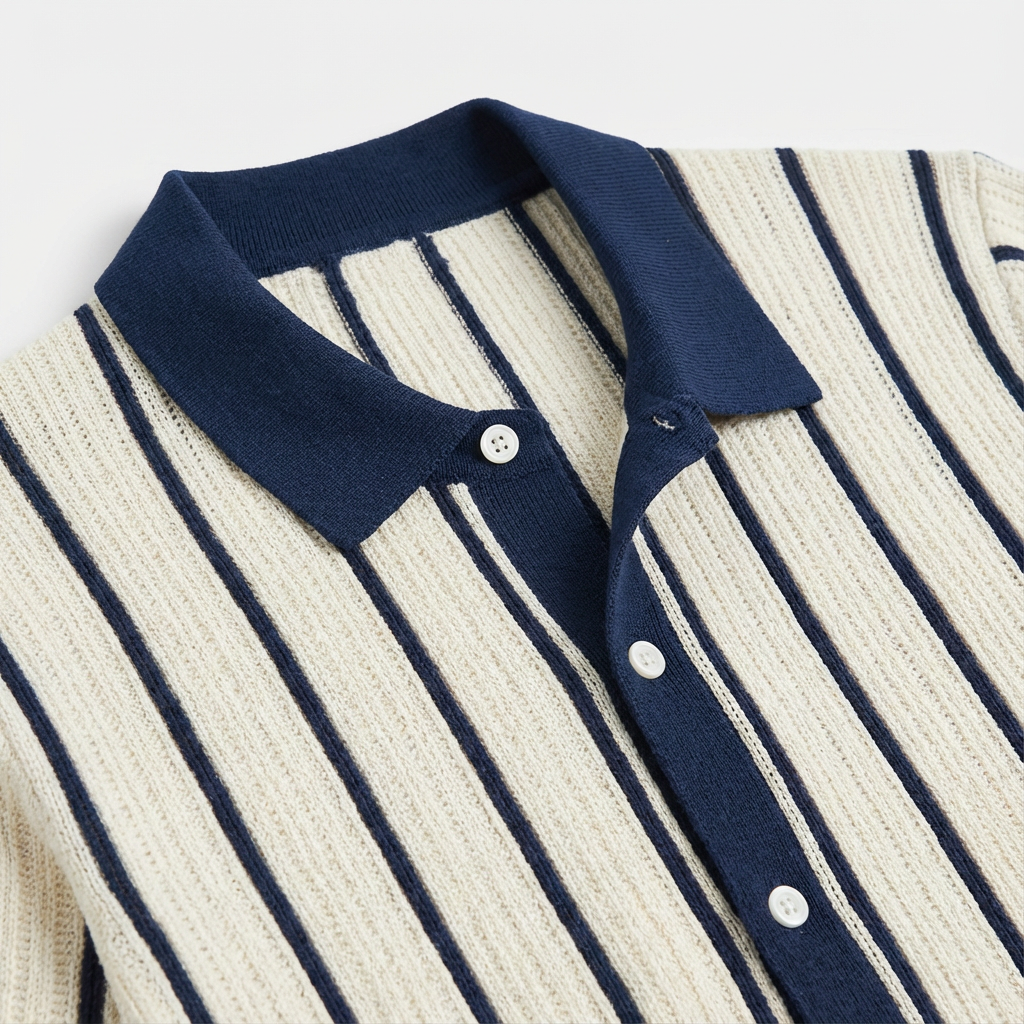 Portofino Striped Knit Polo