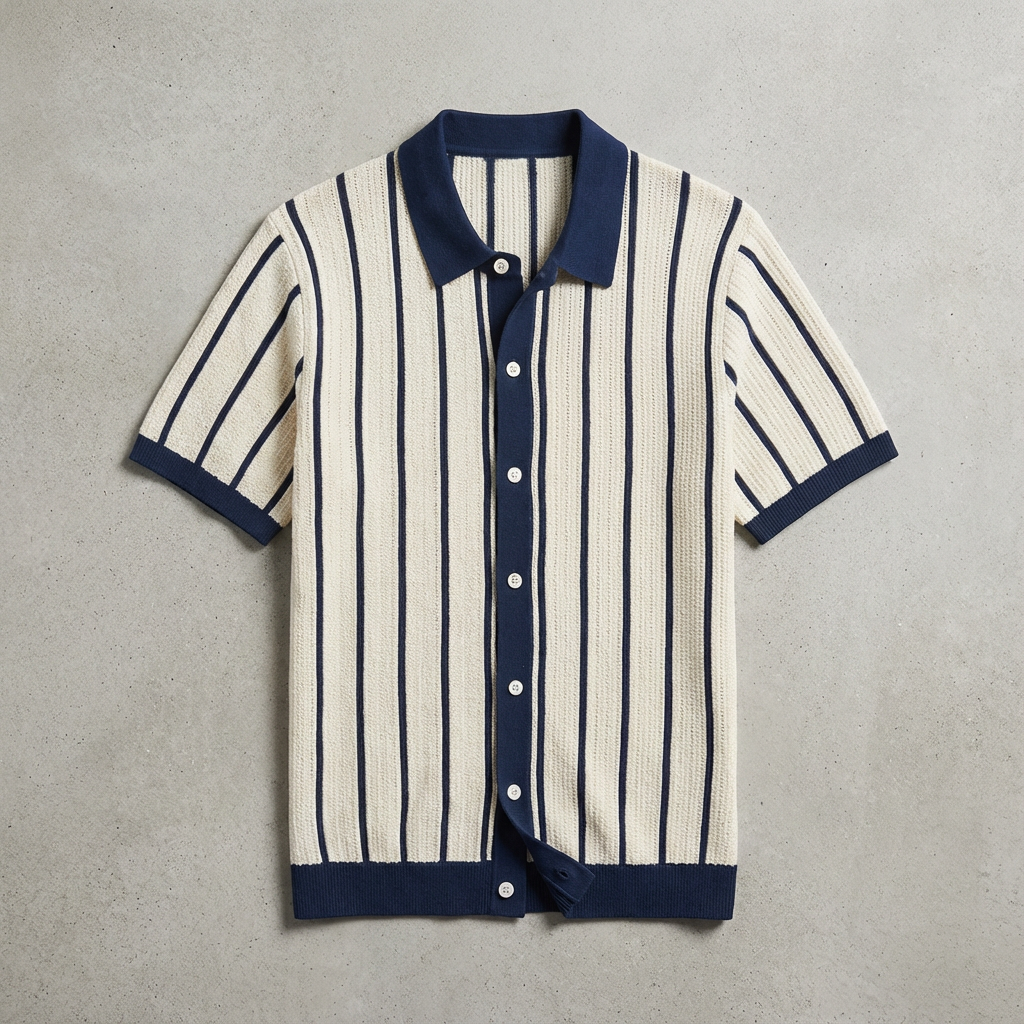 Portofino Striped Knit Polo