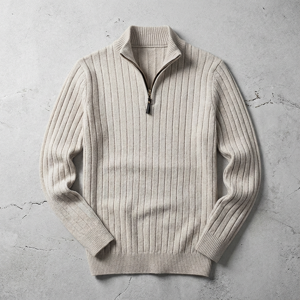 L'Artisan Wool Quarter Zip