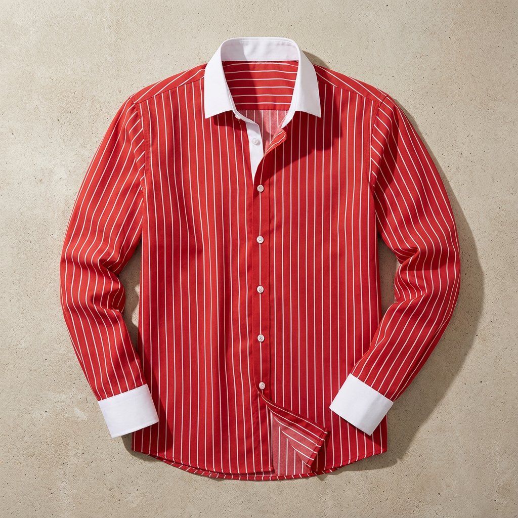Serafina Cotton Striped Knit Shirt