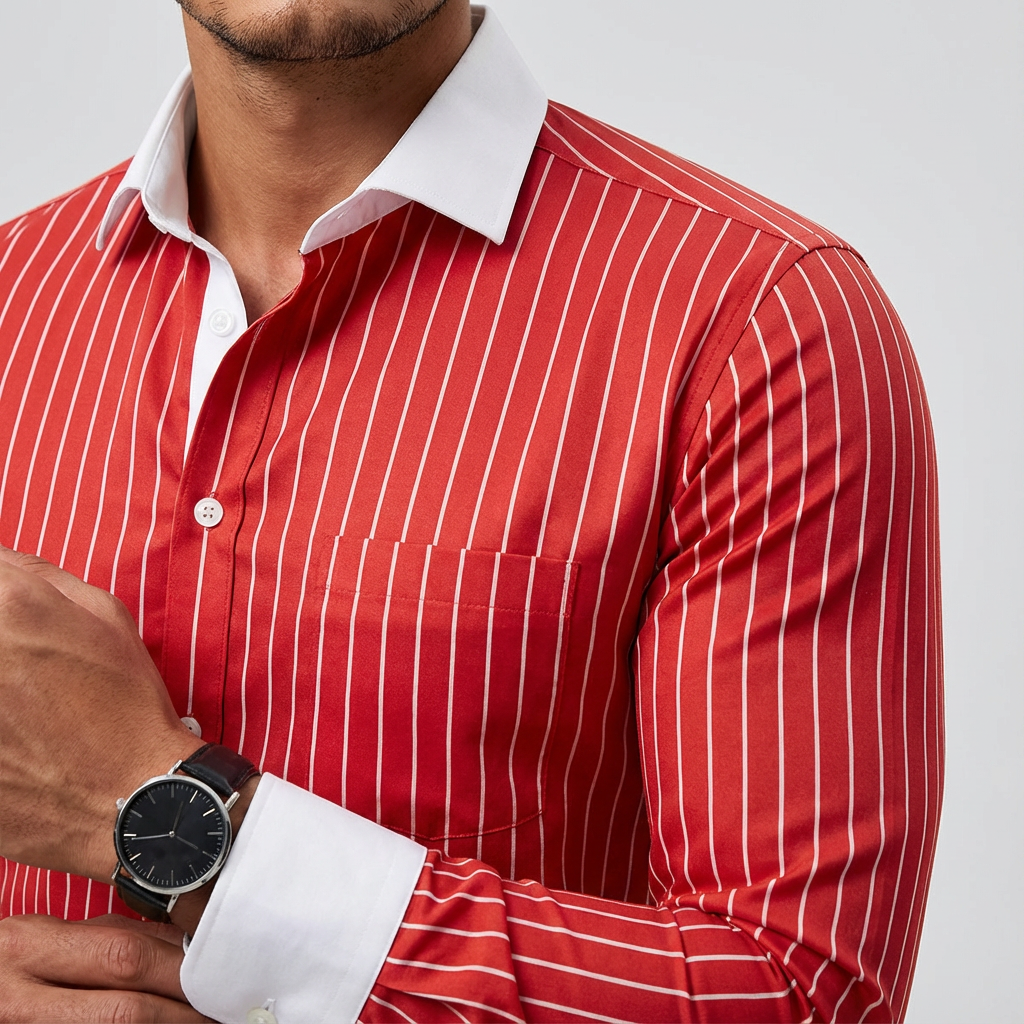 Serafina Cotton Striped Knit Shirt