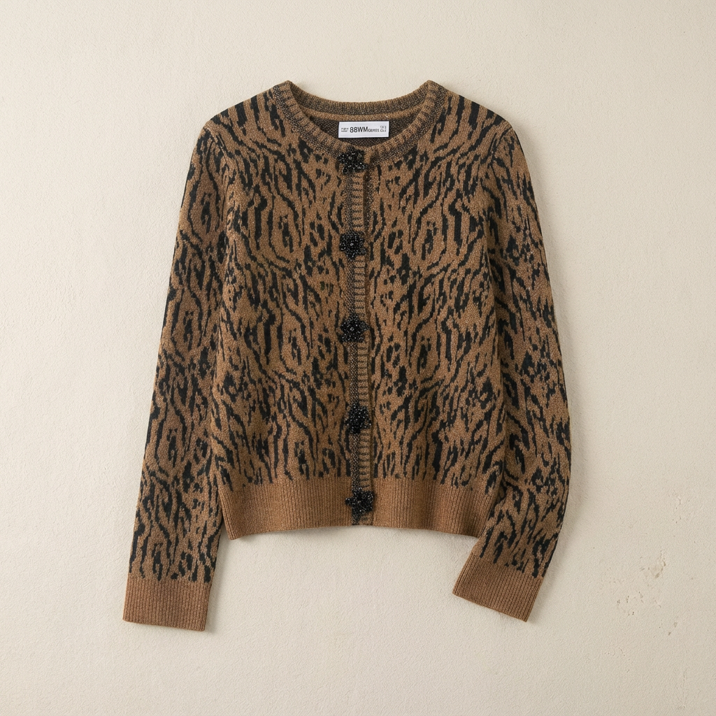 Siena Leopard Knit Cardigan