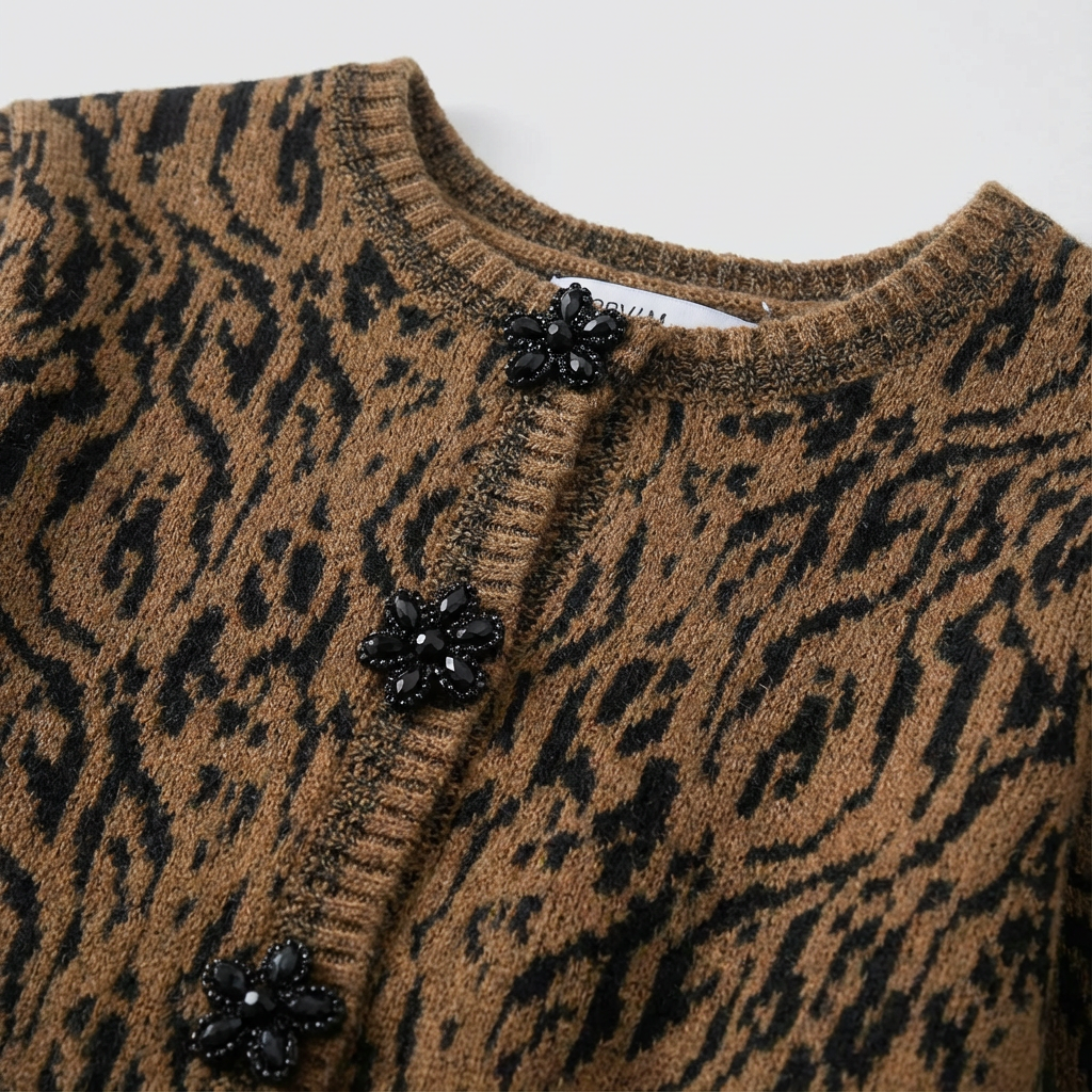 Siena Leopard Knit Cardigan