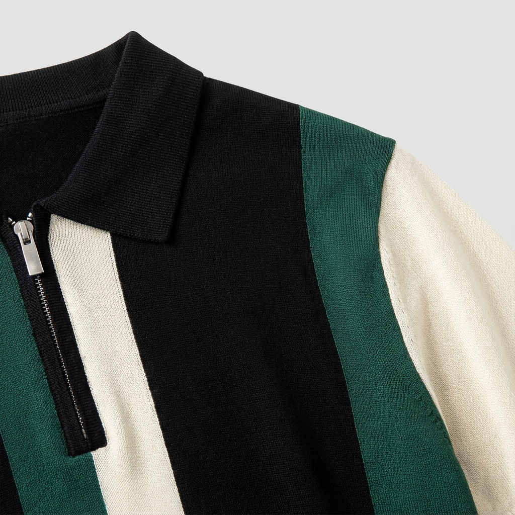Majorca Ice Knit Zip Polo