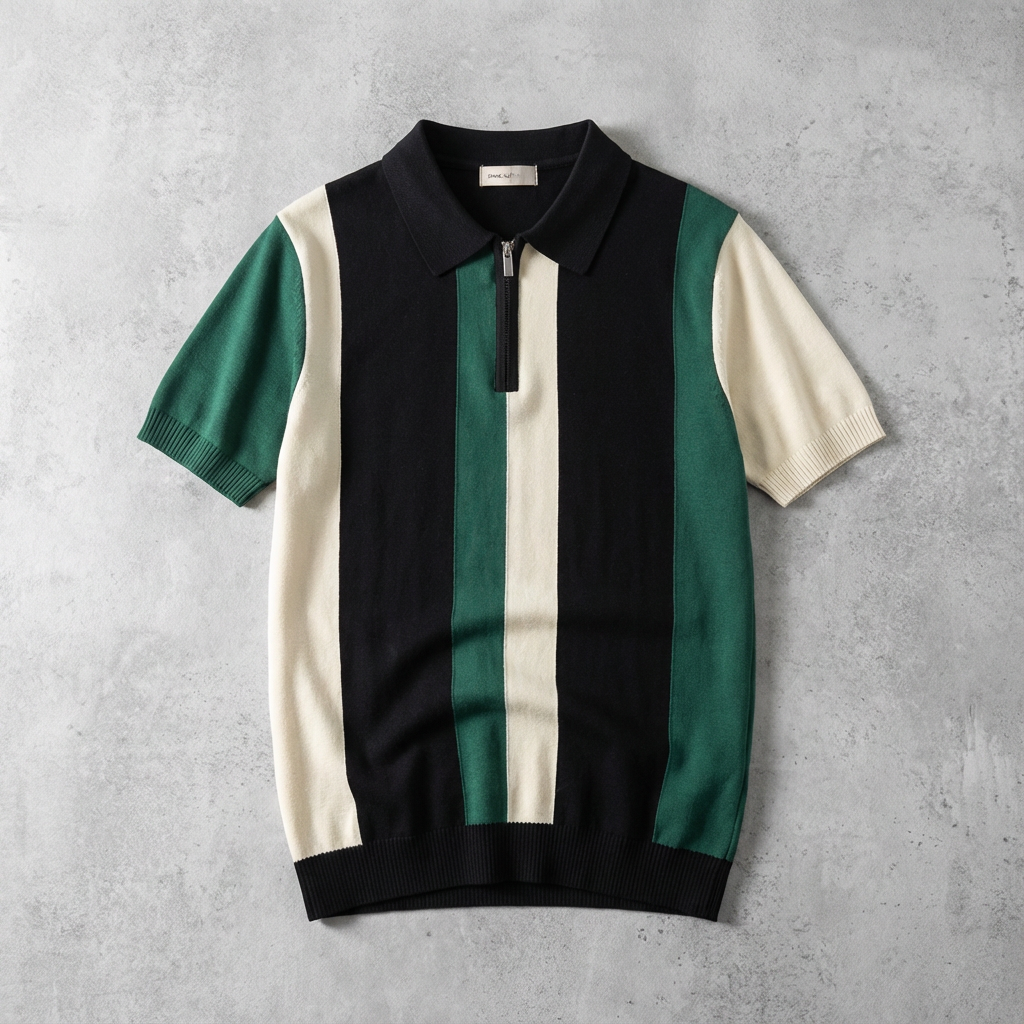 Majorca Ice Knit Zip Polo